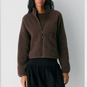 Aritzia Tna Polartec Thermal Pro Mockneck Hi-hip Zip-up